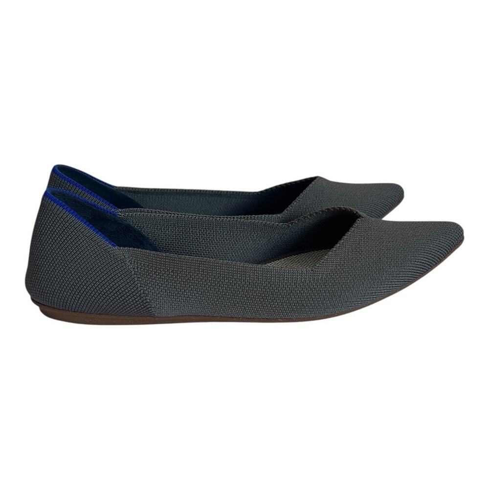 Rothy’s Point Toe Gray Ballet Slip On Flats Size 6.5 - Picture 3 of 11